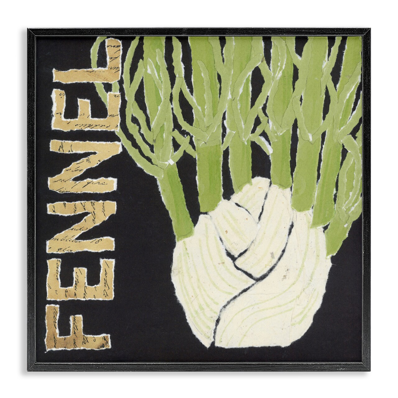 Stupell Industries Fennel Root Vegetable Framed Giclee, design by Nancy Overton